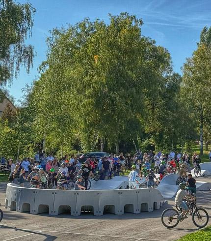 Fertig Pumptrack Einsatzort Vereine