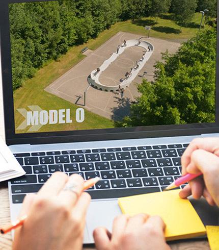 Fertig-Pumptrack Bestellvorgang Auswahl
