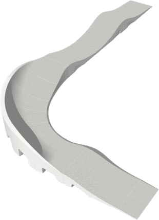 Fertig-Pumptrack-Little-L-Visualisierung-720px Fertig‑Pumptrack Little L mit ca. 10,58 x 6,88 m Fläche und rund 16 m Pumptrack‑Strecke – kompakte, mobile Pumptrack‑Lösung für über 15 Sportarten mit falldämpfender Hyper‑Grip Oberfläche.