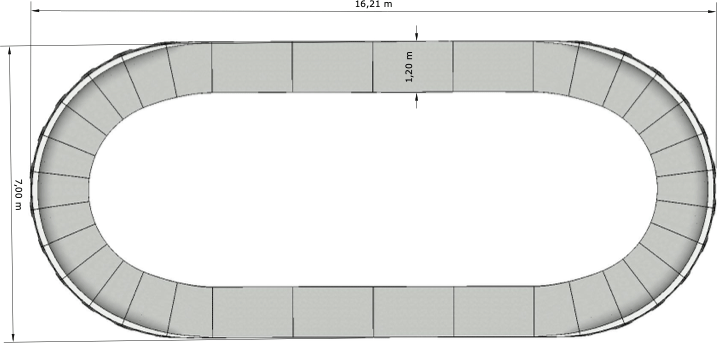 Fertig-Pumptrack Model O Technische Daten